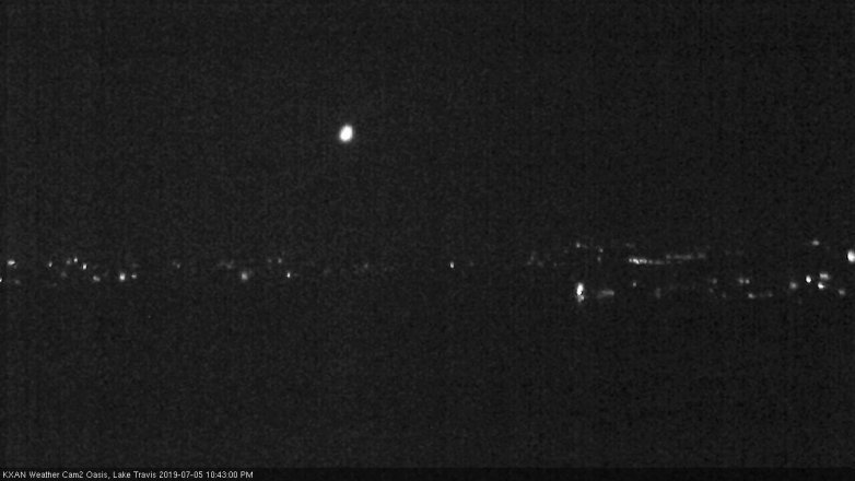 Lake Travis webcam, July 5, 2019 9:45 PM CT