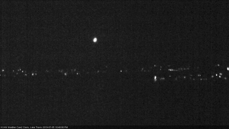 Lake Travis webcam, July 5, 2019 9:50 PM CT