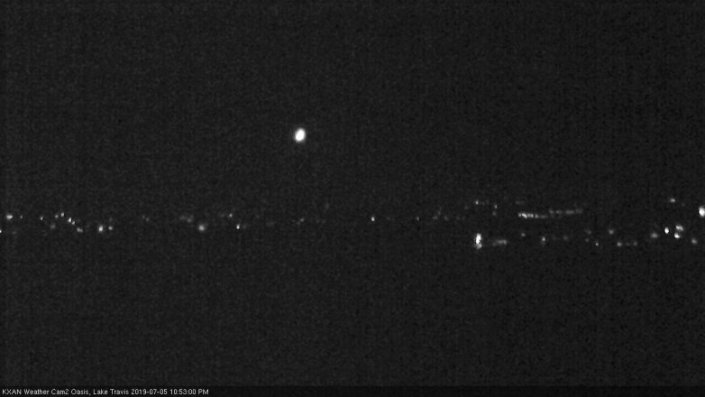 Lake Travis webcam, July 5, 2019 9:55 PM CT