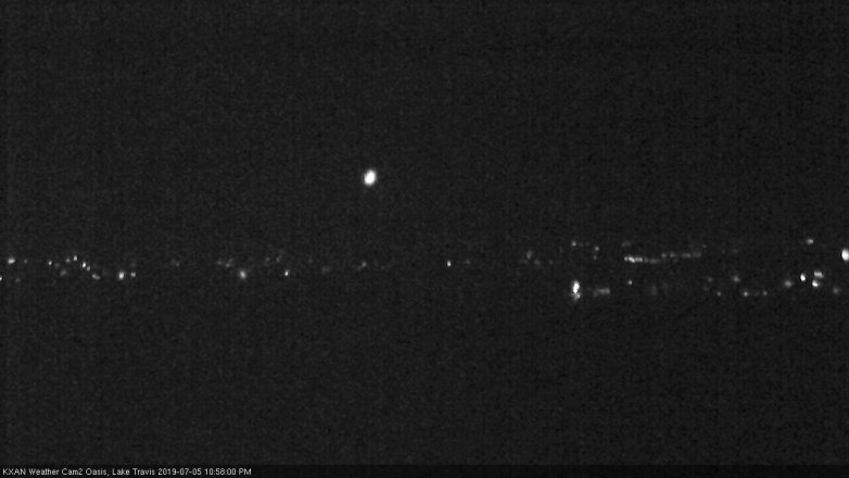 Lake Travis webcam, July 5, 2019 10:00 PM CT
