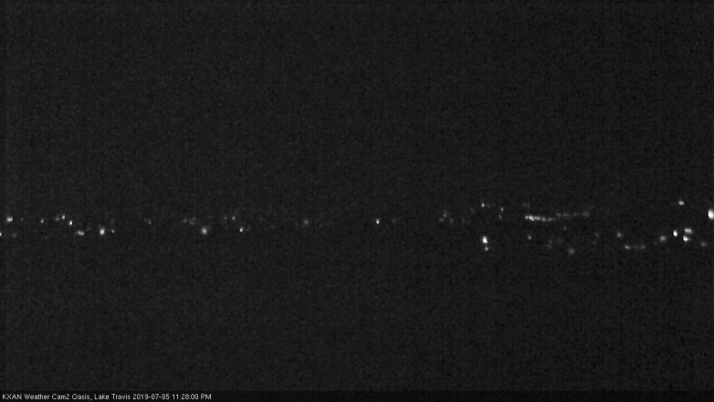 Lake Travis webcam, July 5, 2019 10:30 PM CT