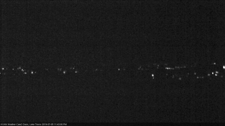 Lake Travis webcam, July 5, 2019 10:45 PM CT