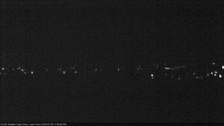 Lake Travis webcam, July 5, 2019 11:00 PM CT