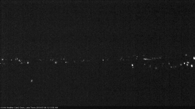 Lake Travis webcam, July 5, 2019 11:15 PM CT