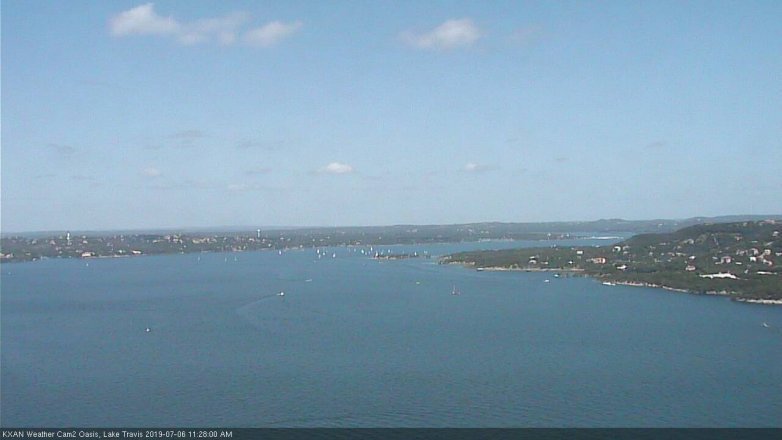 Lake Travis webcam, July 6, 2019 10:30 AM CT