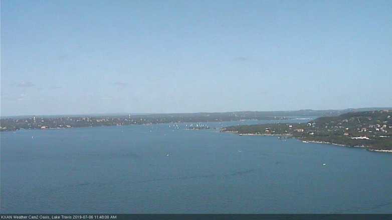Lake Travis webcam, July 6, 2019 10:50 AM CT