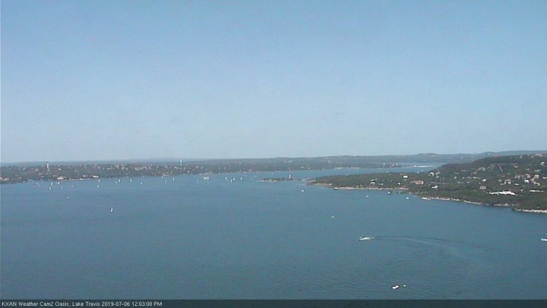Lake Travis webcam, July 6, 2019 11:05 AM CT