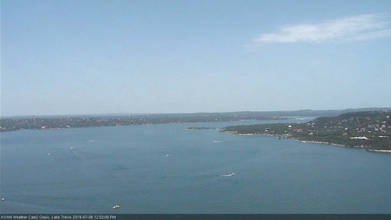 Lake Travis webcam, July 6, 2019 11:55 AM CT