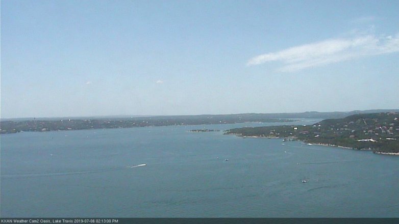 Lake Travis webcam, July 6, 2019 1:15 PM CT