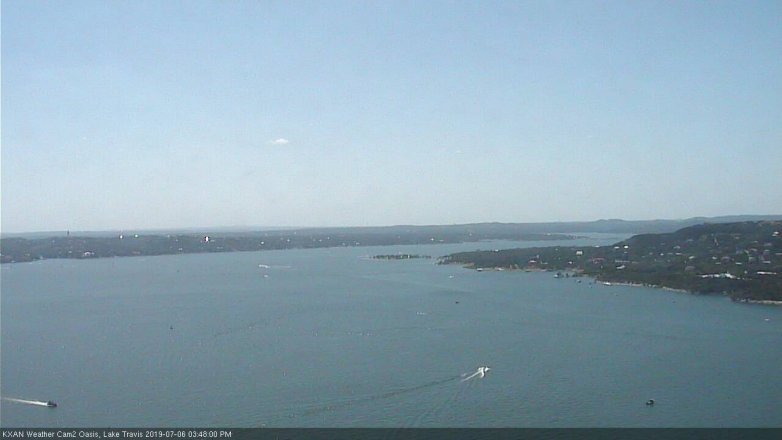 Lake Travis webcam, July 6, 2019 2:50 PM CT