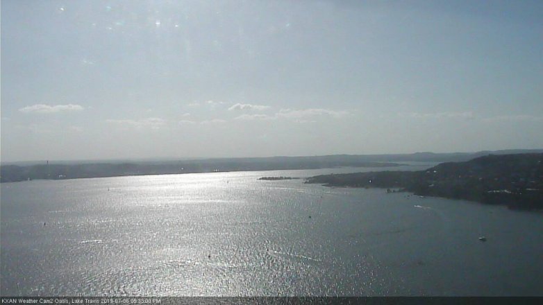 Lake Travis webcam, July 6, 2019 4:35 PM CT