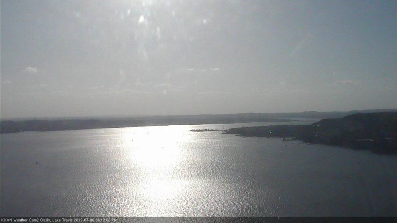 Lake Travis webcam, July 6, 2019 5:15 PM CT