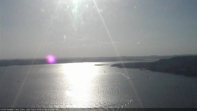 Lake Travis webcam, July 6, 2019 5:25 PM CT