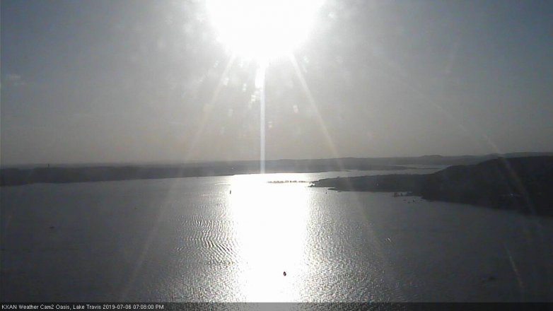 Lake Travis webcam, July 6, 2019 6:10 PM CT