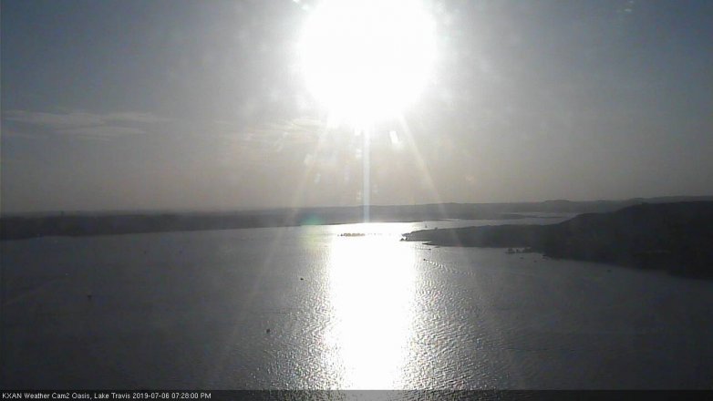 Lake Travis webcam, July 6, 2019 6:30 PM CT