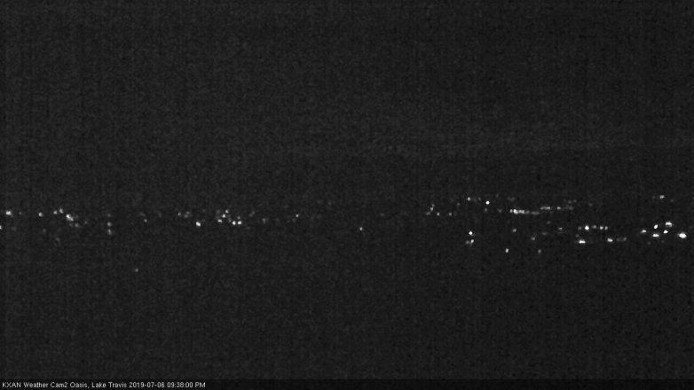 Lake Travis webcam, July 6, 2019 8:40 PM CT