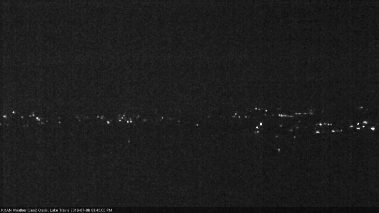 Lake Travis webcam, July 6, 2019 8:45 PM CT