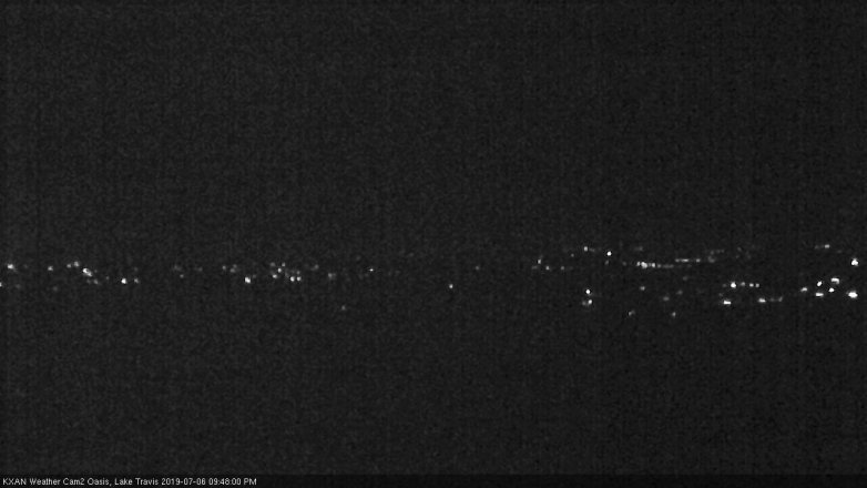Lake Travis webcam, July 6, 2019 8:50 PM CT