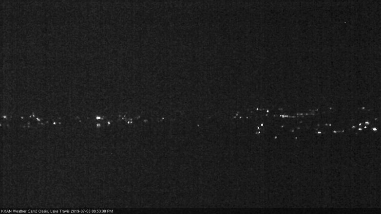 Lake Travis webcam, July 6, 2019 8:55 PM CT