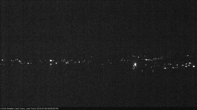 Lake Travis webcam, July 6, 2019 9:00 PM CT