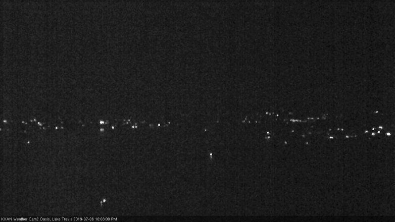 Lake Travis webcam, July 6, 2019 9:05 PM CT