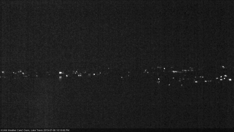 Lake Travis webcam, July 6, 2019 9:20 PM CT