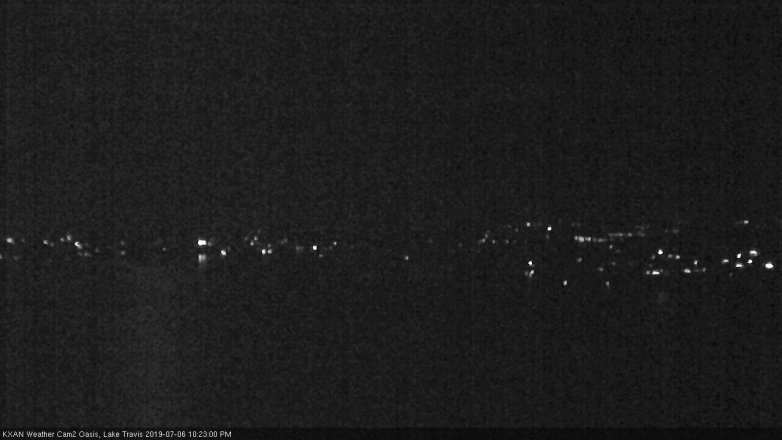 Lake Travis webcam, July 6, 2019 9:25 PM CT