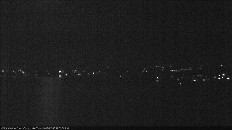 Lake Travis webcam, July 6, 2019 9:35 PM CT