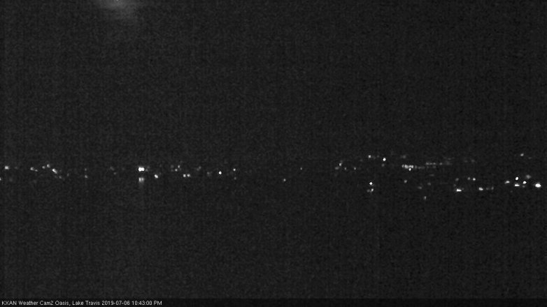 Lake Travis webcam, July 6, 2019 9:45 PM CT
