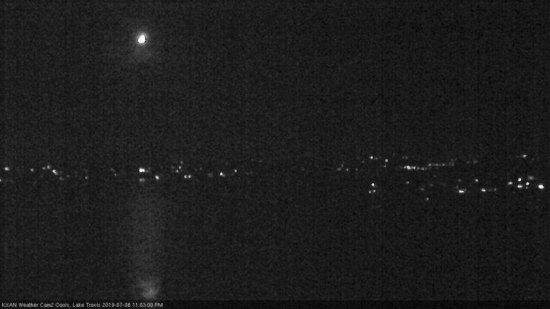 Lake Travis webcam, July 6, 2019 10:05 PM CT