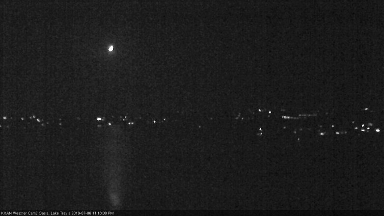 Lake Travis webcam, July 6, 2019 10:20 PM CT