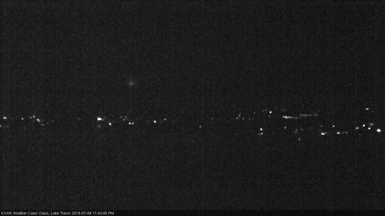 Lake Travis webcam, July 6, 2019 10:45 PM CT