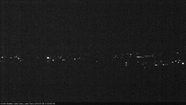 Lake Travis webcam, July 6, 2019 10:55 PM CT