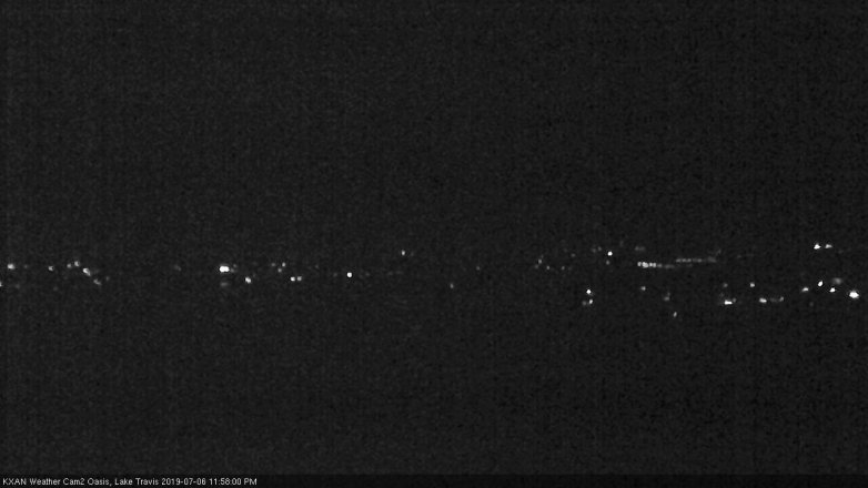 Lake Travis webcam, July 6, 2019 11:00 PM CT