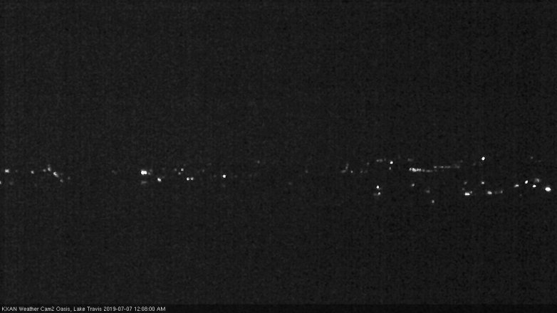 Lake Travis webcam, July 6, 2019 11:10 PM CT