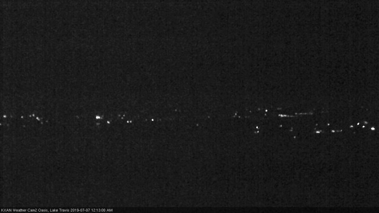 Lake Travis webcam, July 6, 2019 11:15 PM CT