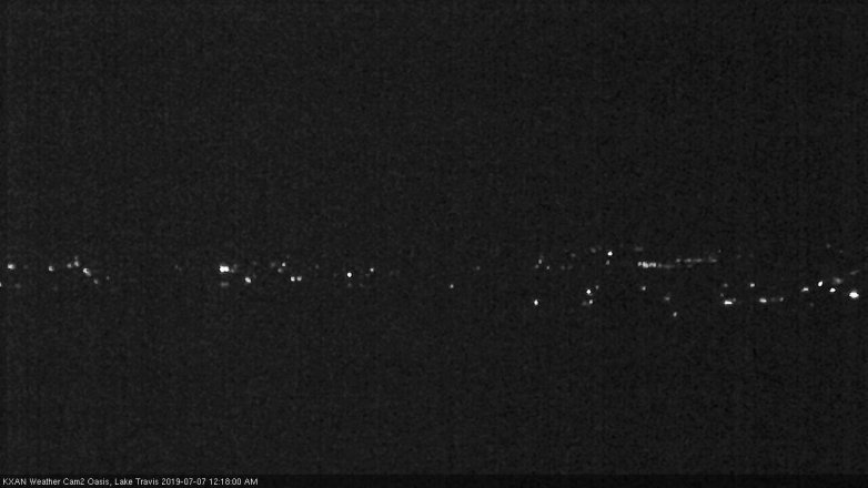 Lake Travis webcam, July 6, 2019 11:20 PM CT