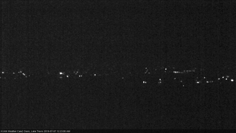 Lake Travis webcam, July 6, 2019 11:25 PM CT