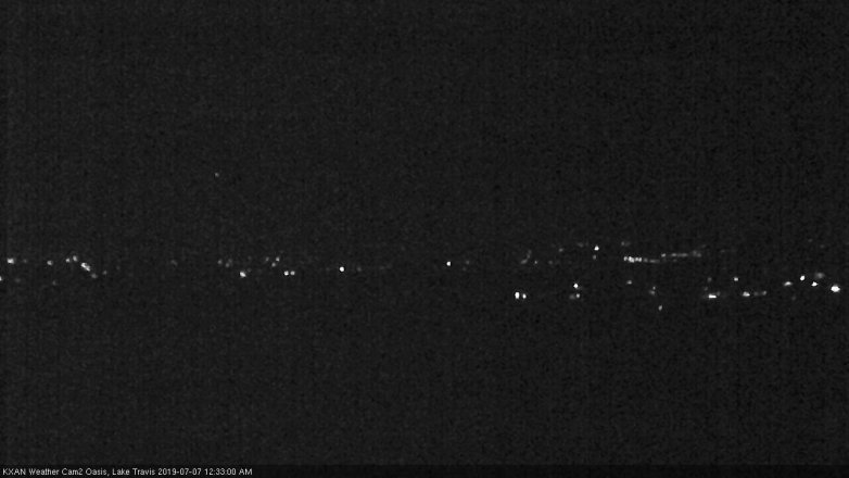 Lake Travis webcam, July 6, 2019 11:35 PM CT