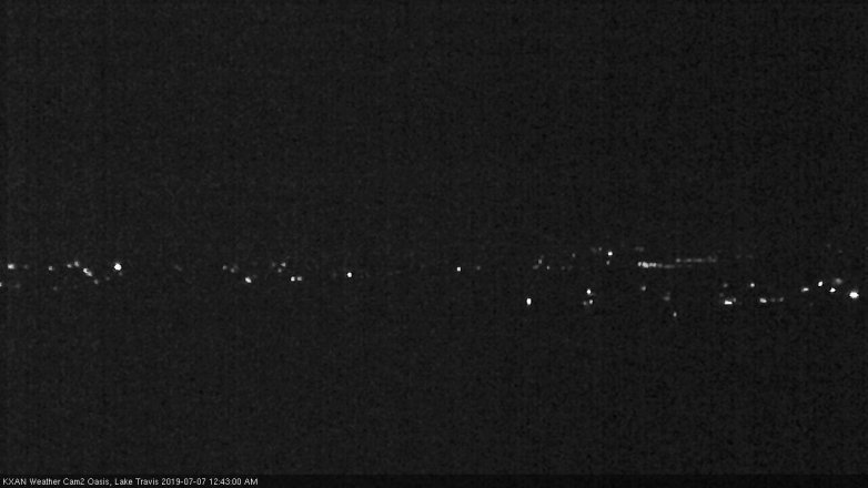 Lake Travis webcam, July 6, 2019 11:45 PM CT