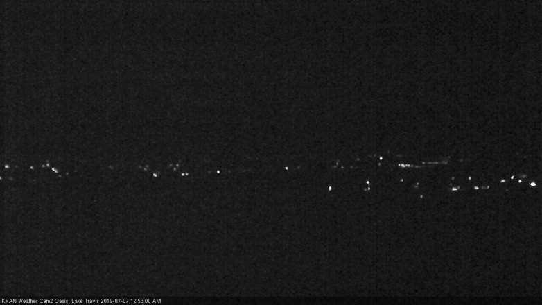Lake Travis webcam, July 6, 2019 11:55 PM CT