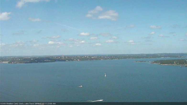 Lake Travis webcam, July 7, 2019 10:25 AM CT