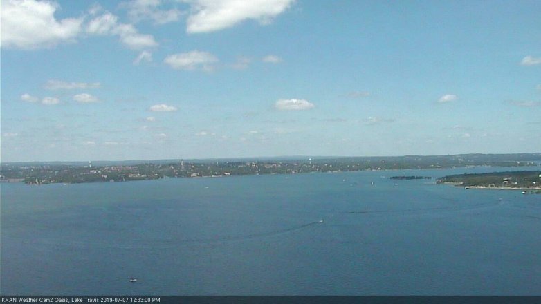 Lake Travis webcam, July 7, 2019 11:35 AM CT