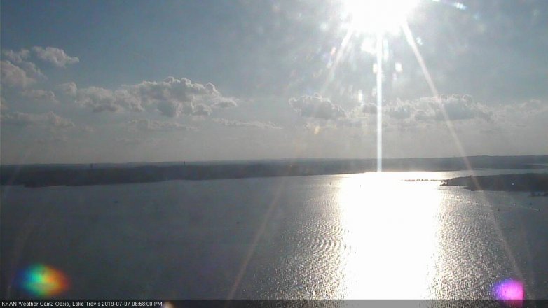 Lake Travis webcam, July 7, 2019 6:00 PM CT