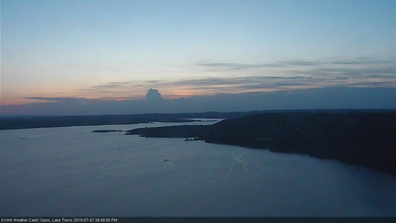Lake Travis webcam, July 7, 2019 7:50 PM CT