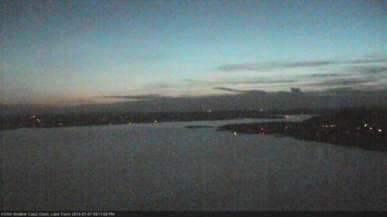 Lake Travis webcam, July 7, 2019 8:20 PM CT