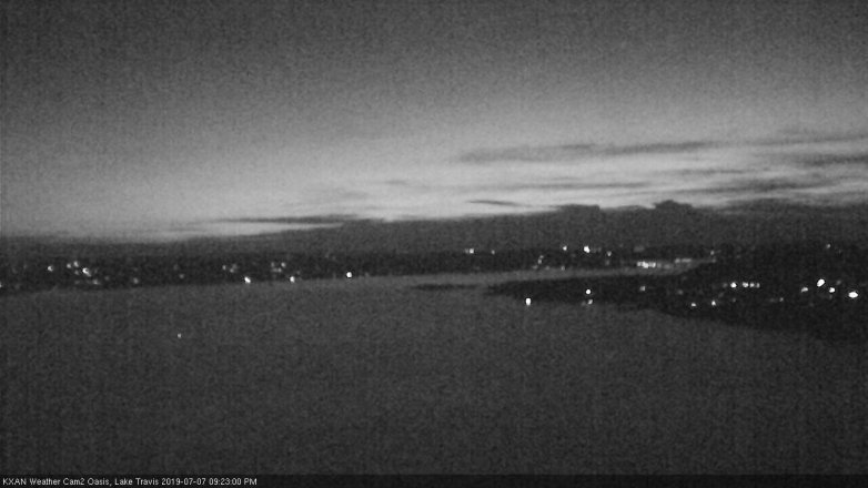 Lake Travis webcam, July 7, 2019 8:25 PM CT