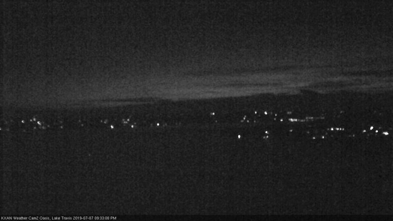 Lake Travis webcam, July 7, 2019 8:35 PM CT