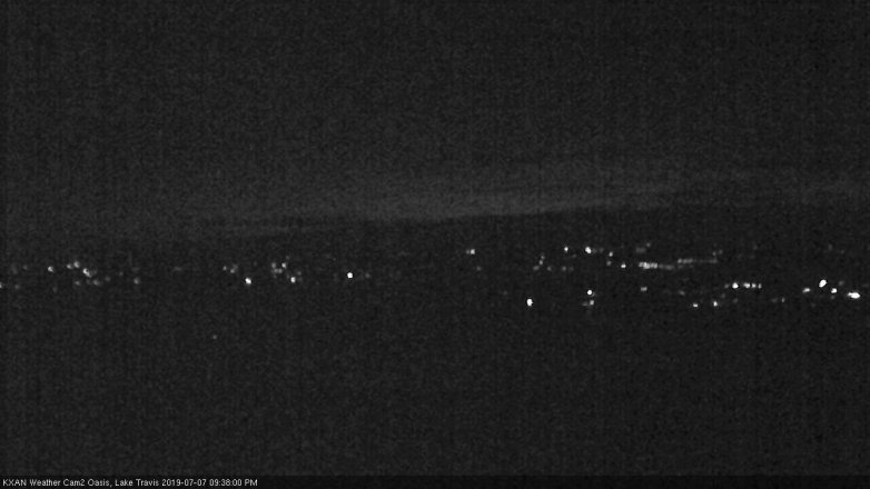 Lake Travis webcam, July 7, 2019 8:40 PM CT