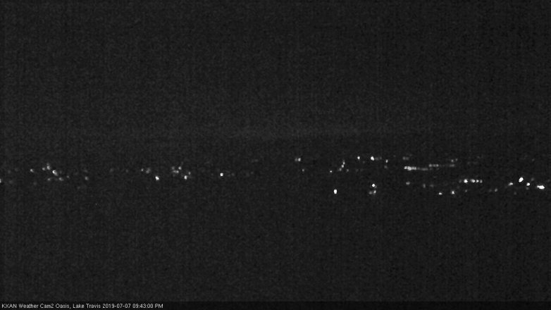 Lake Travis webcam, July 7, 2019 8:45 PM CT
